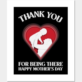 Thank you for being there mom | mothers day gift Posters and Art